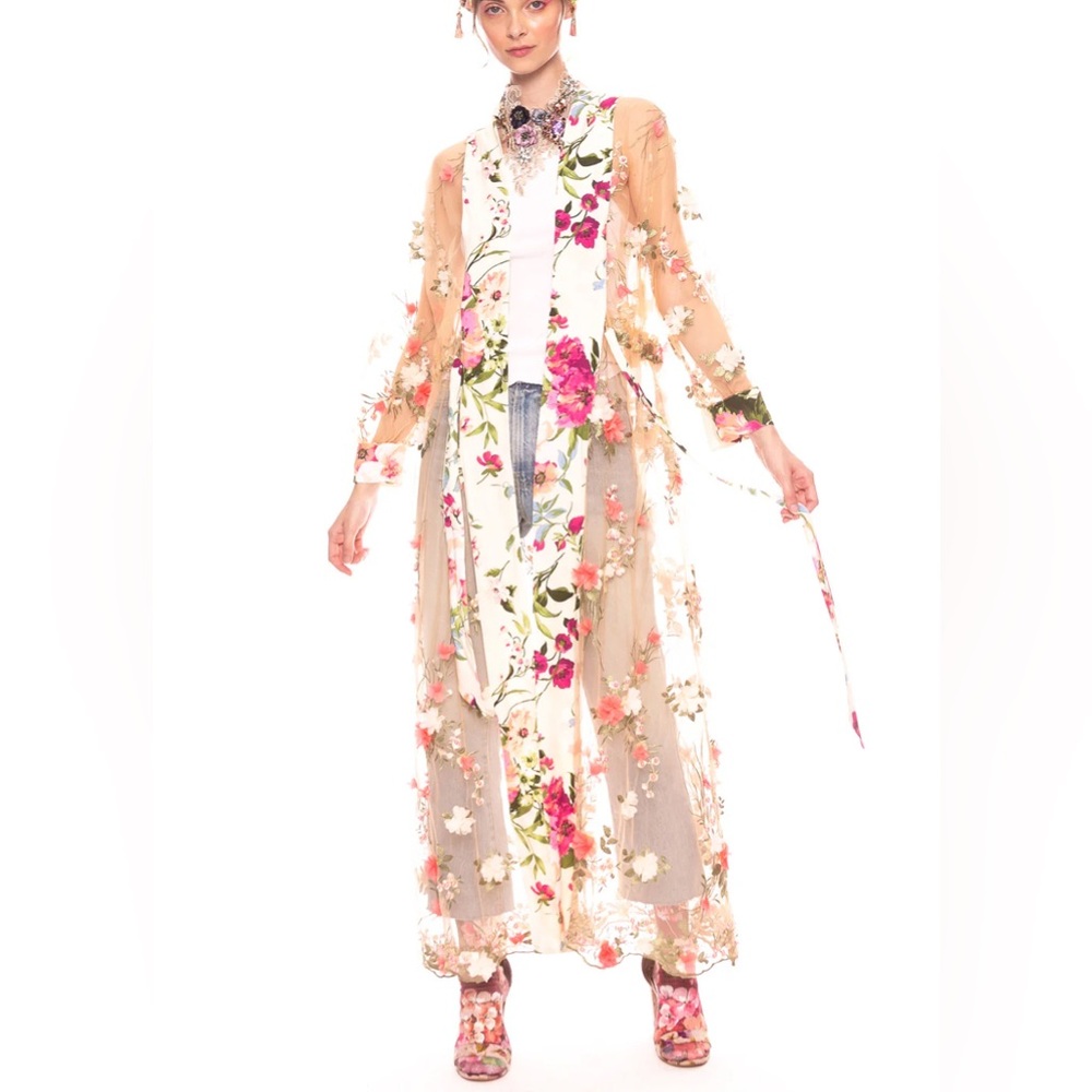ARATTA FLORAL FANTASY KIMONO SIZE MEDIUM NWT - Picture 5 of 10